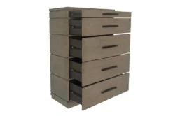 Paxten 5 Drawer Chest -Furniture Store 322756 grey wood chest hardware 71
