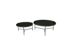 Industrial Black Metal Round Nesting Round Coffee Table 10 Industrial Black Metal Round Nesting Round Coffee Table -Furniture Store 323194 black metal coffee table back 82