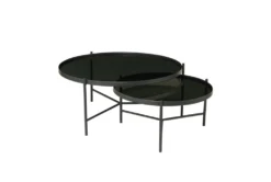 Industrial Black Metal Round Nesting Round Coffee Table 9 Industrial Black Metal Round Nesting Round Coffee Table -Furniture Store 323194 black metal coffee table material 76