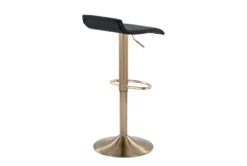 Allie Black Adjustable Height Barstool Set Of 2 -Furniture Store 323680 back 82