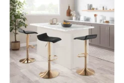 Allie Black Adjustable Height Barstool Set Of 2 -Furniture Store 323680 room 85
