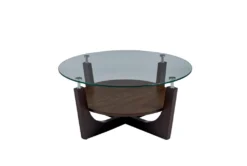 Silo Glass Coffee Table With Storage