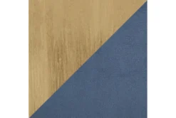 48" Blue Velvet + Gold Metal Legs Storage Bench -Furniture Store 326525 blue velvet storage bench material 76