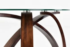 Allure Console Table -Furniture Store 42896 brown wood sofa table detail 18