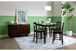 Percy 42" Counter Set For 4 31 Percy 42" Counter Set For 4 -Furniture Store 56131 brown wood counter dining set room 77 1