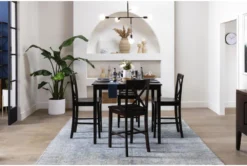 Percy 42" Counter Set For 4 35 Percy 42" Counter Set For 4 -Furniture Store 56131 brown wood counter height set room 81 1