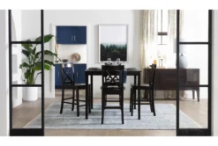 Percy 42" Counter Set For 4 -Furniture Store 56131 brown wood counter height set room 82