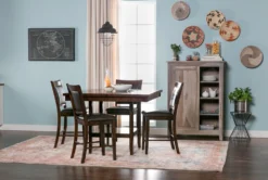 Sutton 48" Square Espresso Counter Table -Furniture Store 68467 4