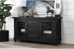 Jaxon 65" Sideboard -Furniture Store 77097 black wood buffet room 42