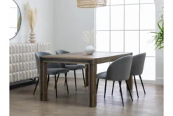 Amos 71-91" Extension Dining Table 18 Amos 71-91" Extension Dining Table -Furniture Store 85249 grey wood dining table room 86