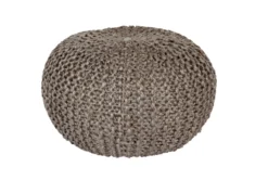 Pouf- Charcoal Jute