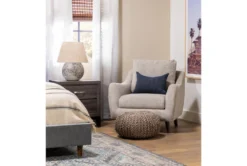 Pouf- Charcoal Jute -Furniture Store 99655 grey fiber pouf room 42