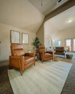 Daniel Nutmeg Leather Push Back Recliner -Furniture Store normal 61