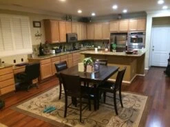 Sutton 48" Square Espresso Counter With Stool Set For 4 -Furniture Store normal 69