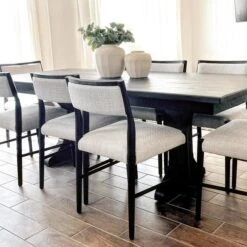 Valencia 72-90" Extension Trestle Dining Table -Furniture Store normal 73