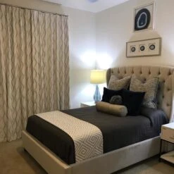 Mariah King Velvet Upholstered Panel Bed -Furniture Store normal 99